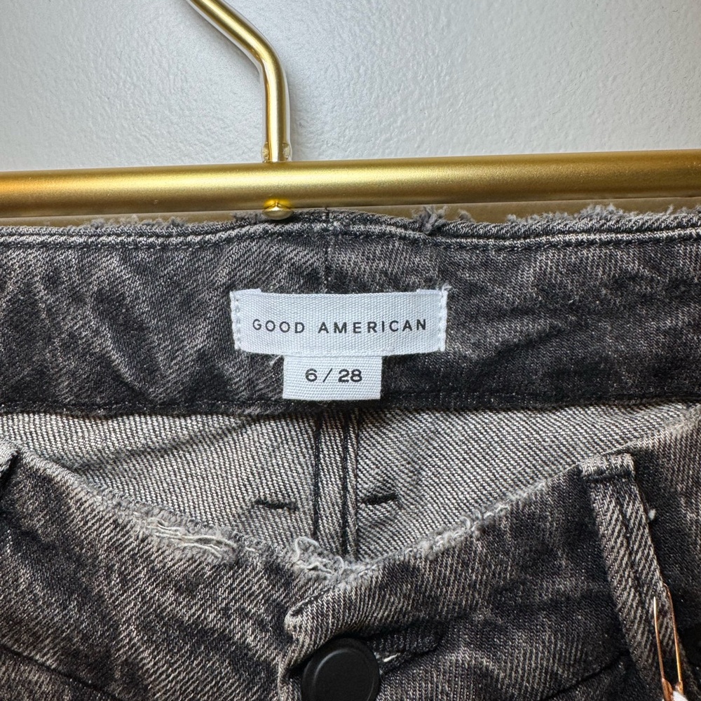 Good American Boot Cut Jeans in Washed Gray - Picture 5 of 5